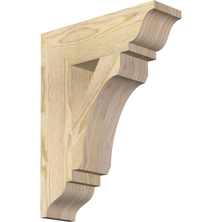 Ekena Millwork Legacy Traditional Rough Sawn Bracket, Douglas Fir, 4"W x 14"D x 18"H BKT04X14X18LEC01RDF
